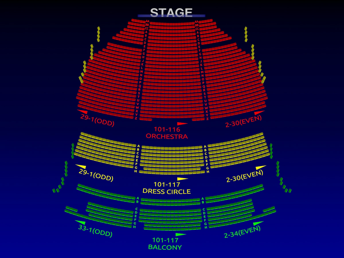 Lyric Opera House Seating Chart Baltimore