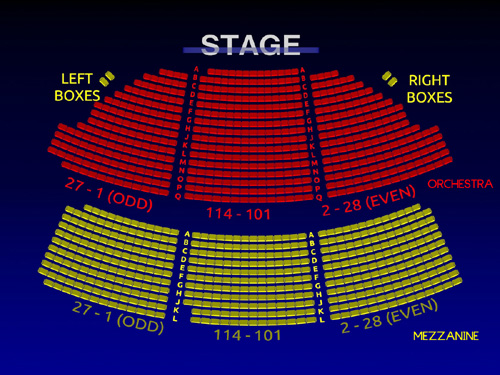 Music Box Theater Seating Chart View