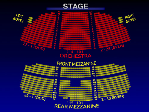 Nederlander Theater Broadway Seating Chart