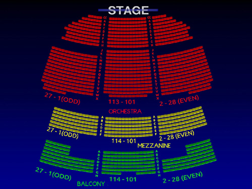 Richard Rodgers Theatre Virtual Seating Chart