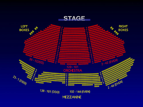 Winter Garden Theater Nyc Seating Chart