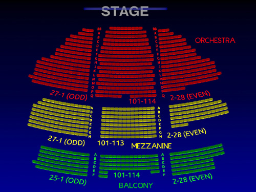 Interactive 3D Seating Chart