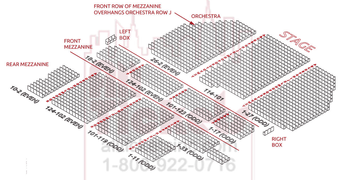 Broadway Theatre Seating Chart