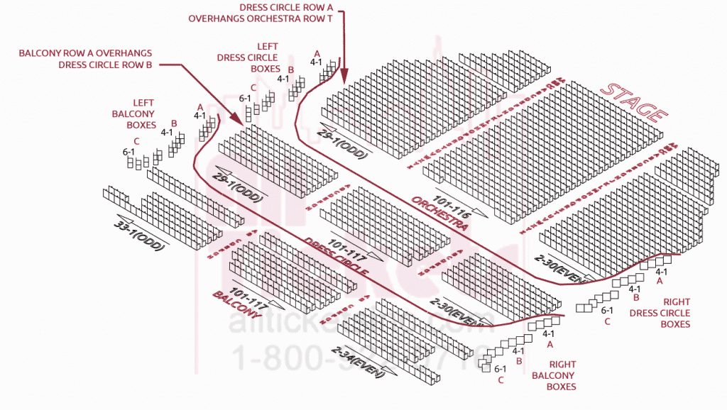 The Foxwoods Theatre Seating Chart