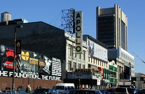 The historic Apollo Theatre in Harlem.