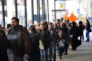 A typical open call can have long lines. 