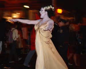 Bride of Frankenstein on the parade route.