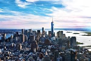 One World Observatory towers above Manhattan. 