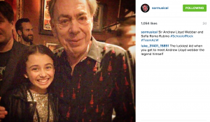 Sir Andrew Lloyd Webber and Sofia Roma Rubino